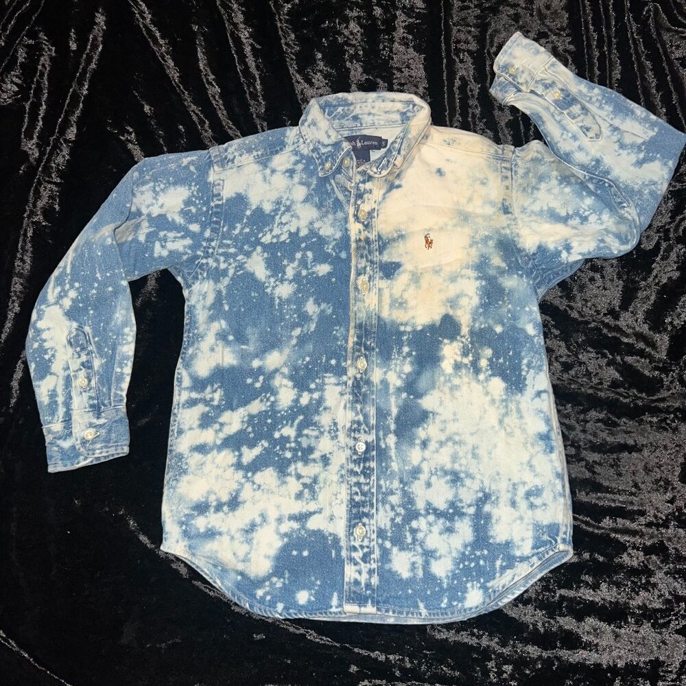 🏇Kids Size 5 RL Denim Button Up🏇
